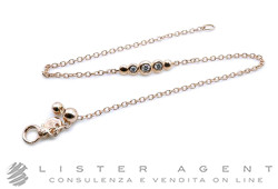 DODO bracciale Bollicine in oro rosa 9Kt e diamanti ct 0.09 Ref. DBC4004-BOLLI-DB09R. NUOVO!