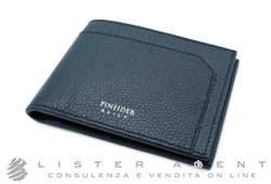 PINEIDER portafoglio Daily 23 6 carte Collezione Essenziale in pelle di vitello stampata Saffiano Ref. PSS709056. NUOVO!