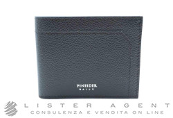 PINEIDER portafoglio Daily 23 6 carte Collezione Essenziale in pelle di vitello marrone Ref. PTS7090059. NUOVO!
