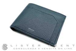 PINEIDER portafoglio Daily 23 6 carte Collezione Essenziale in pelle di vitello Nero Ref. PSS708056. NUOVO!