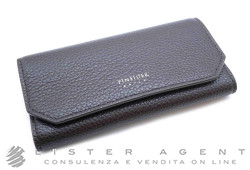 PINEIDER portachiavi Daily 23 in pelle di vitello marrone con 6 anelli Ref. PTS718059. NUOVO!