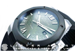 BAUME & MERCIER orologio Riviera 10768 automatico in acciaio e acciaio Pvd quadrante Verde AUT Ref. 10763. NUOVO!