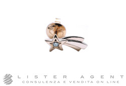DODO orecchino singolo sinistro Stella Cometa in oro rosa 9Kt e diamante ct 0.02 Ref. DHC4003_LSTAR_DB09R. NUOVO!