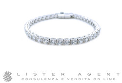 SWAROVSKI bracciale Matrix Tennis in metallo e cristalli bianchi Ref. 5648937. NUOVO!