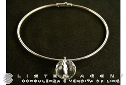 KIDULT bangle in 925 silver and hyaline quartz Ref. A19. NEW!