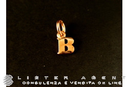 DODO by Pomellato pendant big size Letter B in 9Kt rose gold Ref. DLET9B. NEW!