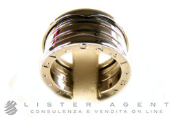 BULGARI ring Bzero1 a 4 bands in 18Kt white gold Size 15 Ref. AN191026. NEW!