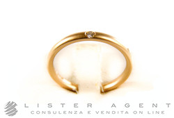 POMELLATO ring Lucciole in 18Kt brushed rose gold with diamond ct 0,03 Size 13 Ref. AA002SB7. NEW!