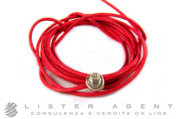 DODO by Pomellato red string with nugget in 925 silver Ref. DCR01A. NEW!