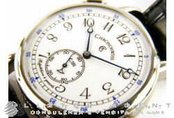 CHRONOSWISS Quarter repeater in steel White AUT Ref. CH1643. NEW!
