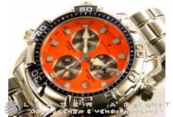 FESTINA Chronograph Alarm in steel Orange. NEW!