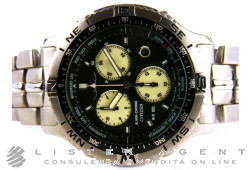 CITIZEN Chrono Alarm in steel Black. NEW!