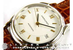 HAMILTON watch Only time in steel White AUT Ref. 6235.