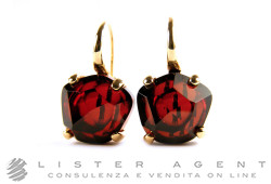 POMELLATO earrings Lola in 18Kt rose gold with garnets Ref. OA507PO7OG. NEW!