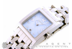 EBERHARD Gingi Date in steel mother of pearl Sky Blue Ref. 61007CA2. NEW!