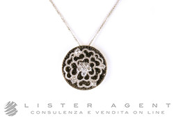 GIORGIO VISCONTI necklace in 18Kt white gold with white diamonds ct 1,11 IF G and black ct 2,77 Ref. GB36327N° NEW!