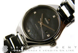 RADO True lady Automatic Diamonds in black ceramic mother of pearl with diamonds AUT Ref. R27242872. NEW!