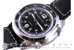 HAMILTON Khaki Aviation Pilot Piooner Automatic in steel Black AUT Ref. H76455733. NEW!