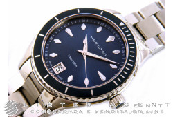 HAMILTON Jazzmaster Seaview in steel Blue Ref. H37451141. NEW!