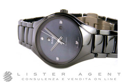 RADO True 30 Automatic Date Jubilé lady in ceramic and dial in blue Mother of pearl with diamonds AUT Ref. R2724872. NEW!