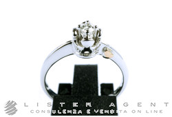 LeBebé ring Solitaire Bimbo in 18Kt white gold with diamond ct 0.10 g Ref. LBB213. NEW!