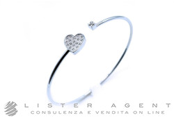 SALVINI bracelet Collection I Segni with Heart in18Kt white gold and diamonds ct 0,086 G/H Ref. 20075943. NEW!