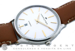 HAMILTON Jazzmaster Thinline Automatic in steel Ref. H38525512. NEW!