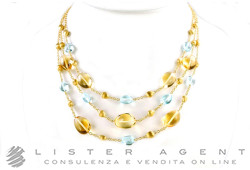 MARCO BICEGO Confetti necklace in 18Kt yellow gold and natural stones Ref. CB1140-MIX112. NEW!