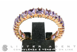 ZOCCAI ring in 18Kt rose gold with amethysts Size 16 Ref. ZGAN0739RRAML. NEW!
