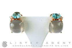 ZOCCAI earrings in 18Kt rose gold with diamonds ct 0.05 and natural stones Ref. ZZOR1030RRPITA. NEW!