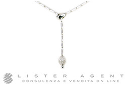 CHIMENTO necklace in 18kt white gold with diamonds ct 0.34. NEW!