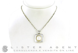 CHIMENTO Solo mia necklace in 18Kt white gold with diamonds ct 0.20 and Australian pearl 11.00 mm. NEW!