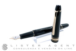 MONTBLANC Meisterstück Hommage à Frédéric Chopin fountain pen in black resin and yellow gold laminated metal Ref. 1518 106514. NEW!
