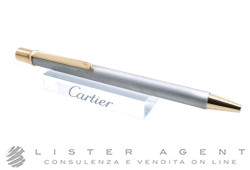 CARTIER penna a sfera Must in acciaio bicolore. NUOVA!