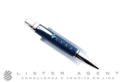 MONTBLANC penna a sfera Bohème Jewels Topazio e pelle blu Ref. 9932. NUOVA!