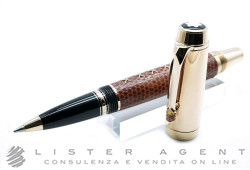 MONTBLANC penna roller Bohème Jewels Citrino e pelle marrone Ref. 9923. NUOVA!