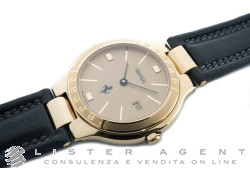 FERRARI orologio Date in acciaio placcato oro giallo Champagne. NUOVO!