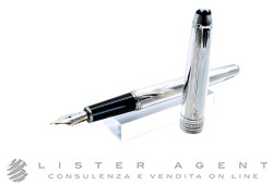 MONTBLANC Meisterstück Solitaire fountain pen in 925 silver Ref. 23644. NEW!