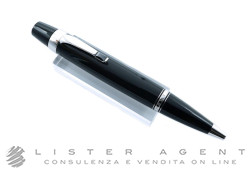 MONTBLANC penna a sfera Bohéme in resina nera e metallo con onice Ref. MB25210. NUOVA!