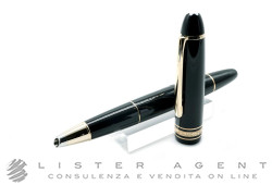 MONTBLANC penna evidenziatore Meisterstück 166 DM-LeGrand in resina nera e metallo placcato oro Ref. 13436. NUOVA!