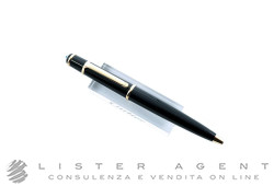 CARTIER penna a sfera mini Diabolo in acciaio placcato oro giallo e composite nero Ref. ST180006. NUOVA!