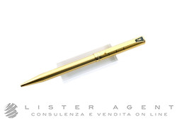 YVES SAINT LAURENT ballpoint pen in brushed yellow gold plated steel Ref. Y1112304. NEW!