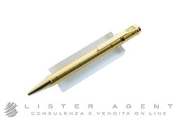 YVES SAINT LAURENT Y Clipping mini ballpoint pen in satin and polished steel, yellow gold plated Ref. Y1112305. NEW!