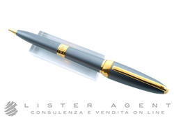 YVES SAINT LAURENT ballpoint pen in gold plated steel and gray lacquer Ref. Y1112421. NEW!