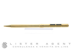 YVES SAINT LAURENT gold-plated steel ballpoint pen with vertical Godron decoration. NEW!