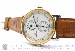 CHRONOSWISS Regulateur Automatic in steel and 18Kt gold Argentè Ref. CH1212. NEW!