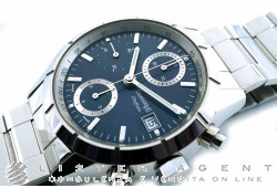 EBERHARD & CO Cheftain Automatic Chronograph in Blue steel Ref. 31048. NEW!