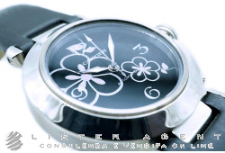CARTIER Pasha C Automatic in steel Black with Floral decoration Ref. W3109699. NEW!