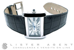 CARTIER Tank Divan Automatic in Argenté steel Ref. W6300755. NEW!