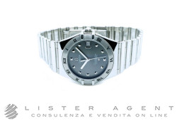OMEGA Constellation Lady Automatic in polished steel Gray. NEW!